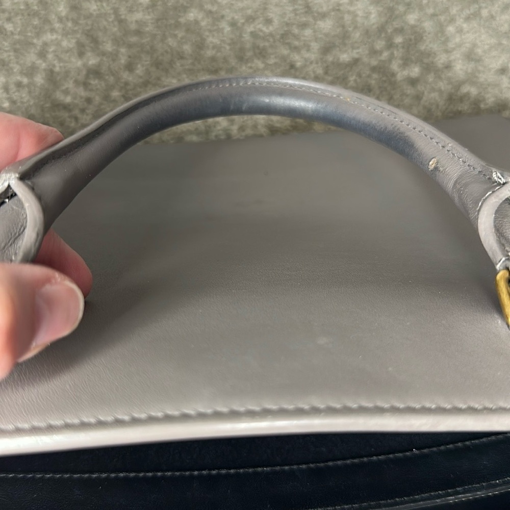 Yves Saint Laurent Gray Satchel Bag - Picture 14 of 16